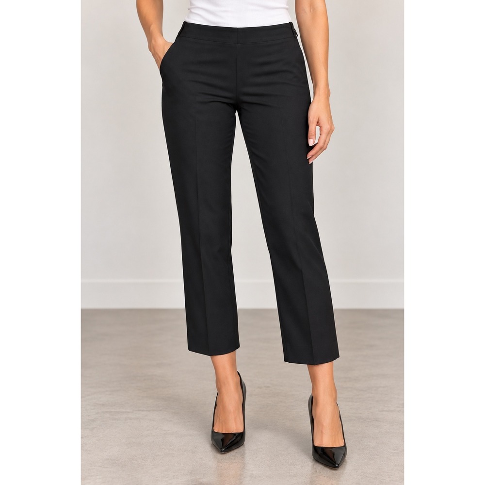 Armani Collezioni Black Cropped Straight Leg Dress Pants Womens Size 6